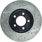 Centric Parts Sport Drilled/Slotted Brake Rotor, 127.61051R 127.61051R - alternate 4